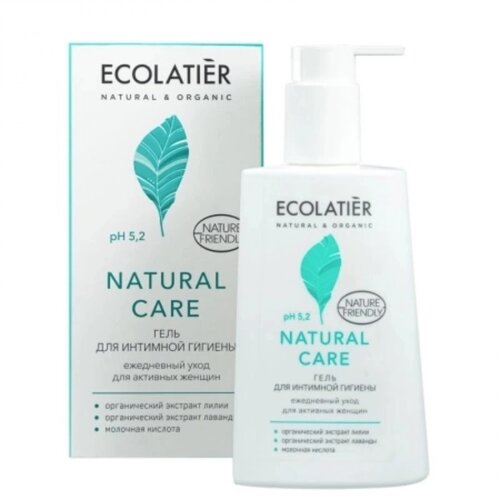 Гель для интимной гигиены Ecolatier Natural Care, pH5.2, 250 мл