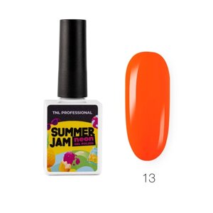 Гель-лак TNL Neon Summer Jam,13 неоновый оранжевый, 10 мл