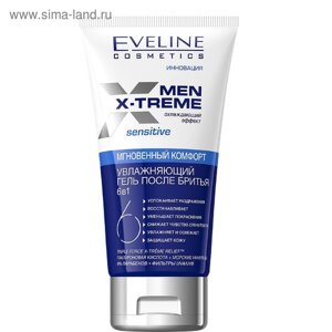 Гель после бритья 6 в 1 Eveline Men X-Treme, увлажняющий, 150 мл