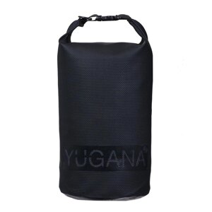 Гермомешок YUGANA, ПВХ, водонепроницаемый 5 литров, усиленный, один ремень, черный
