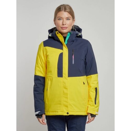 Горнолыжная куртка женская зимняя, размер 44, цвет жёлтый