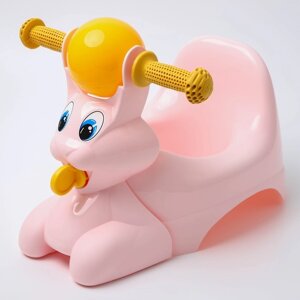 Горшок детский в форме игрушки «Зайчик Lapsi», цвет розовый