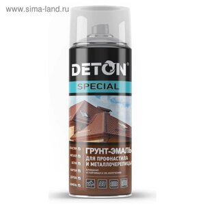 Грунт-эмаль DETON SPECIAL для профнастила и маталлочереп ультрамариново-син RAL5002 520мл