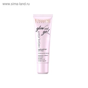 Хайлайтер для лица кремовый Eveline Glow And Go, тон candy glow