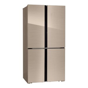 Холодильник HIBERG RFQ-500DX NFGY, Side-by-side, класс А+545 л, инверторный, бежевый