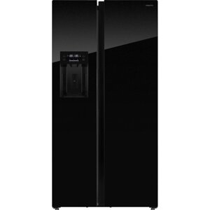 Холодильник HIBERG RFS-650DX NFGB inverter, двухкамерный, класс А+618 л, чёрный