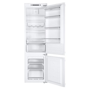 Холодильник MAUNFELD MBF193NFFW, встраиваемый, двухкамерный, класс А+285 л, белый