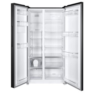 Холодильник MAUNFELD MFF177NFSB, двухкамерный, класс А, 592 л, Full No Frost, чёрный