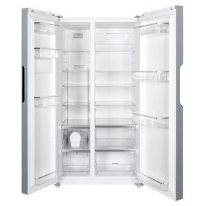 Холодильник MAUNFELD MFF177NFW, двухкамерный, класс А, 592 л, Full No Frost, белый