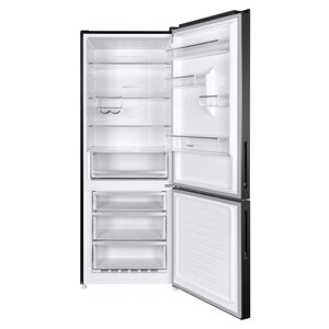 Холодильник MAUNFELD MFF1857NFSB, двухкамерный, класс А, 453 л, Full No Frost, чёрный