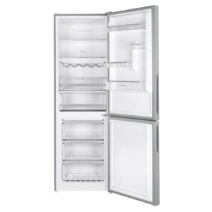 Холодильник MAUNFELD MFF185NFS, двухкамерный, класс А+340 л, Full No Frost, серебристый