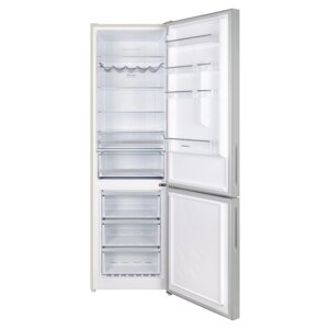 Холодильник MAUNFELD MFF200NFBG, двухкамерный, класс А+377 л, Full No Frost, бежевый