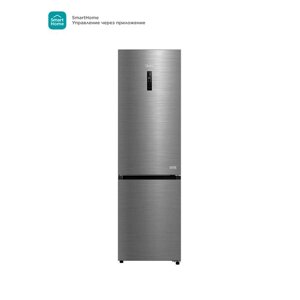 Холодильник Midea MDRB521MIE46OD, двухкамерный, класс А, 402л, No Frost, серебристый
