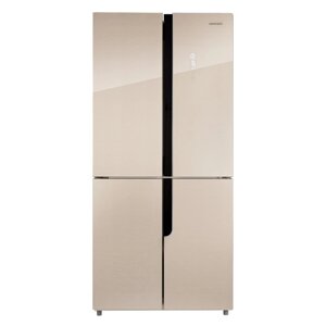 Холодильник NORDFROST RFQ 510 NFGY, двухкамерный, класс А+470 л, No Frost, бежевый
