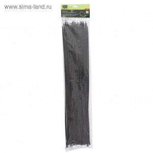 Хомуты "Сибртех", 500 х 4,8 мм, пластиковые, цвет черный, 50 шт.