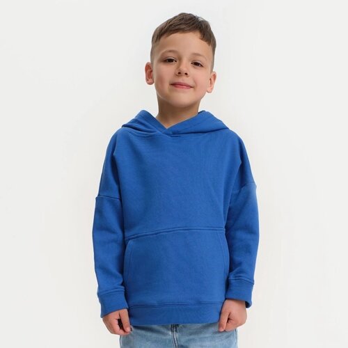 Худи для мальчика KAFTAN "Basic line", размер 30 (98-104), цвет синий