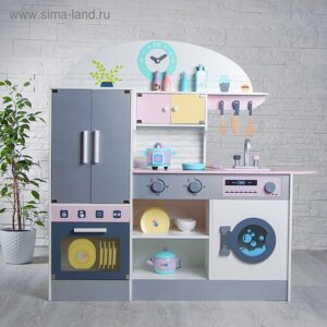 Игровой набор «Кухонный модуль «Счастье с деревянной посудой