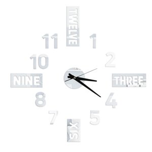 Интерьерные часы-наклейка «Time», 70 х 70 см