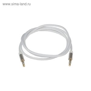 Кабель AUX AURA RCA-J12S, серебристый, 1 м