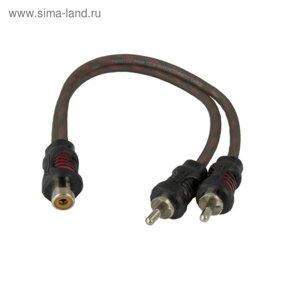 Кабель межблочный AURA RCA-0Y11 Y-коннектор, 2 шт