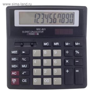 Калькулятор настольный, 12 - разрядный, SDC-821