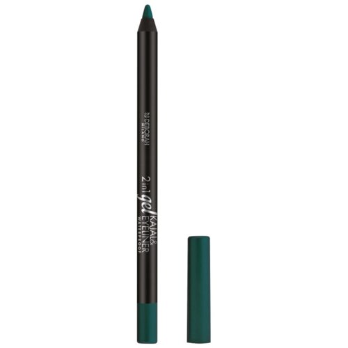 Карандаш для век гелевый Deborah 2в1 Gel Kajal & Eyeliner Pencil, тон 04 зелёный, 1.4 г