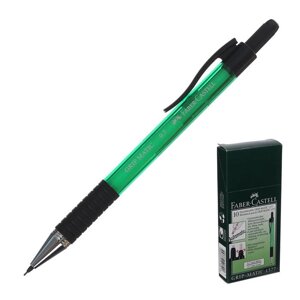 Карандаш механический 0.7 мм Faber-Castell GRIP Matic 1377 с ластиком, зелёный