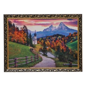 Картина "Дорога к церкви" 50*70 см