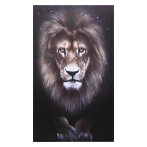 Картина на холсте "Царь зверей" 60х100 см