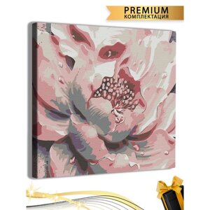 Картина по номерам «Нежные розовые пионы» холст на подрамнике, 40 40 см
