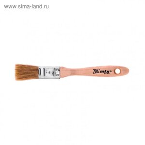 Кисть плоская MTX 83050, "Евро", натуральная щетина, деревянная ручка, 3/4"
