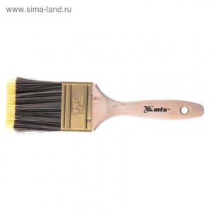 Кисть плоская MTX 83224, Golden, искусственная щетина, деревянная ручка, 2,5"