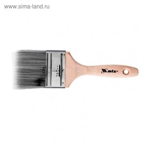 Кисть плоская MTX 83335, Platinum, искусственная щетина, деревянная ручка, 3"