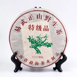 Китайский выдержанный чай "Шу Пуэр", 357 г, 2004 год, ИУ, блин
