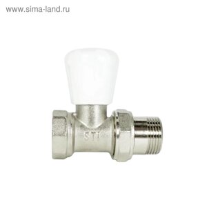 Клапан для радиатора STI, 1/2", прямой, регулировочный