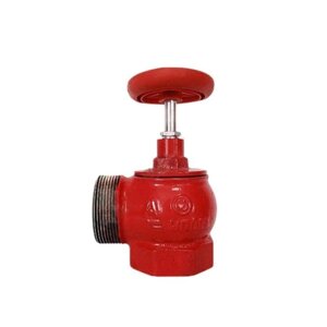 Клапан пожарный "Апогей", угловой 90°КПКМ 65-1, Ду 65, 1,6 Мпа, муфта-цапка