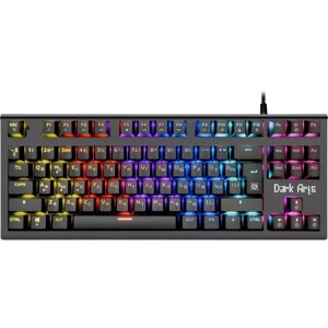 Клавиатура Defender Dark Arts GK-375, игровая, проводная, механическая, подсв,87 кл, USB, черная