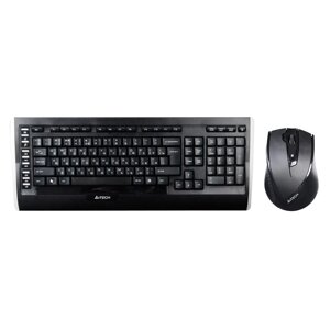 Клавиатура + мышь A4Tech 9300F клав: черный мышь: черный USB беспроводная Multimedia