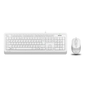 Клавиатура + мышь A4Tech Fstyler F1010 клав: белый/серый мышь: белый/серый USB Multimedia (F10 10046