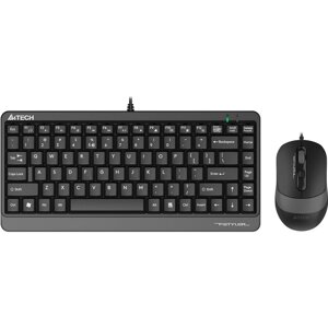 Клавиатура + мышь A4Tech Fstyler F1110 клав: черный/серый мышь: черный/серый USB Multimedia (F 10046