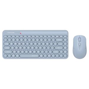 Клавиатура + мышь A4Tech Fstyler FG3200 Air клав: синий мышь: синий USB беспроводная slim Mul 103388