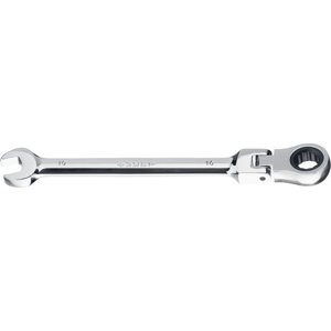 Ключ гаечный комбинированный трещоточный шарнирный ЗУБР 27074-08_z01, 10 мм