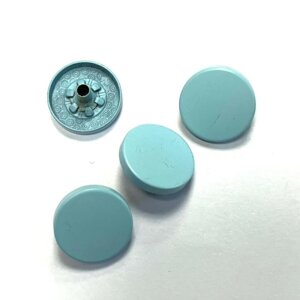 Кнопка установочная декоративная, размер 15 мм, цвет небесно голубой