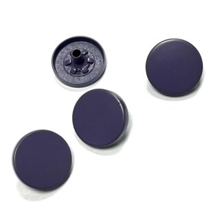 Кнопка установочная декоративная, размер 15 мм, цвет тёмный фиолет