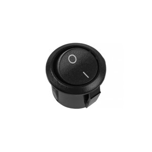Кнопка - выключатель, без подсветки, черный, 6- 10 А, Т25