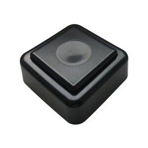 Кнопка звонка (выключатель для бытовых электрических звонков) Тритон ВЗ1-01 черн. черн.