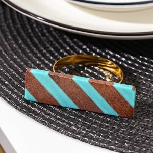 Кольцо для салфетки Candy, 6,72,14,5 см, прямоугольник, цвет металла золотой