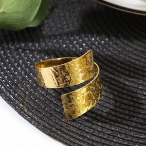Кольцо для салфетки «Спираль», 44,94,9 см, цвет золотой