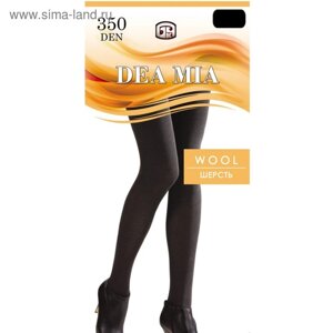 Колготки женские DEA MIA WOOL 350 ден цвет чёрный, р-р 3