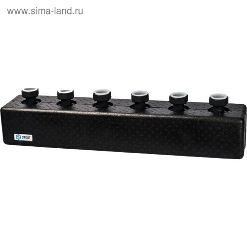 Коллектор распределительный STOUT SDG-0016-004003, три отопительных контура, DN 25